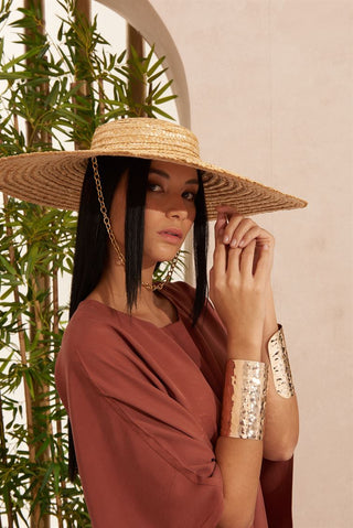 Ameera Red Long Tencel Kaftan