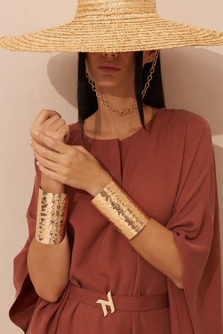 Ameera Red Long Tencel Kaftan