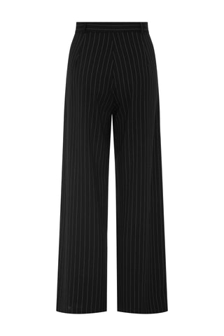 Blaire Pinstripe Black Palazzo Trousers