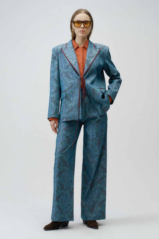 Moonflower Palazzo Pants – Blue