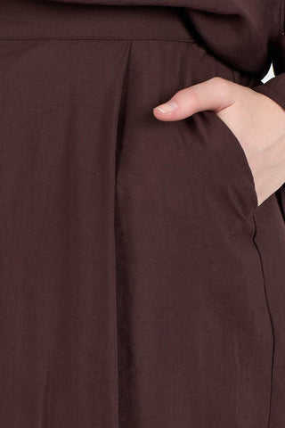 Mocha Flow Set with Detachable Cape - Brown