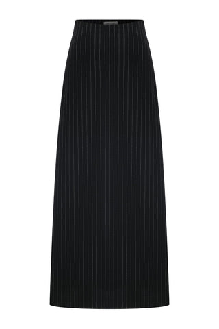 Blaire Striped Black Skirt