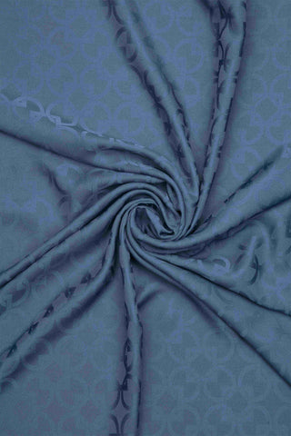 Chain Rectangular Indigo Shawl