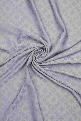 Chain Rectangular Jacquard Shawl – Gray 73x170