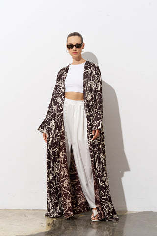 Bohemian patterned abaya
