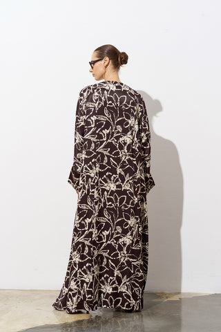 Bohemian patterned abaya