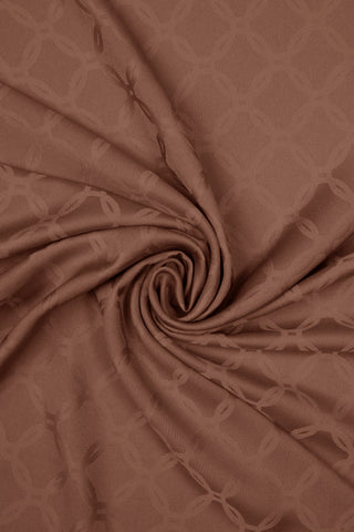 Parya Silk Jacquard Shawl – Milk Coffee 75x185