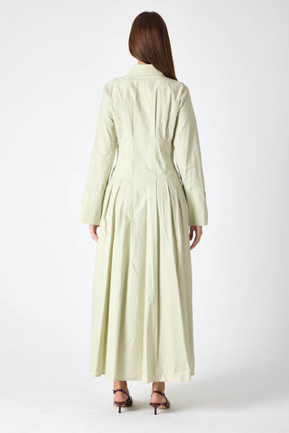 Elle Poplin Dress – Green