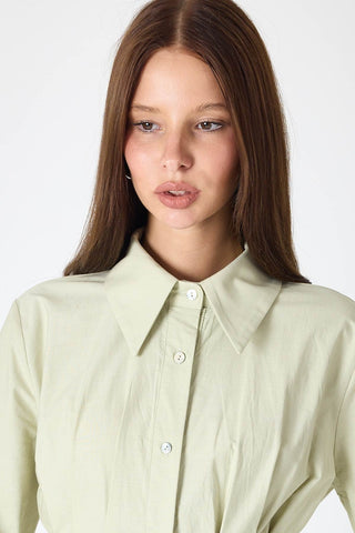 Elle Poplin Dress – Green