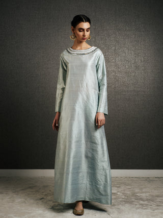 Maj Maharani Kaftan in Powder Blue