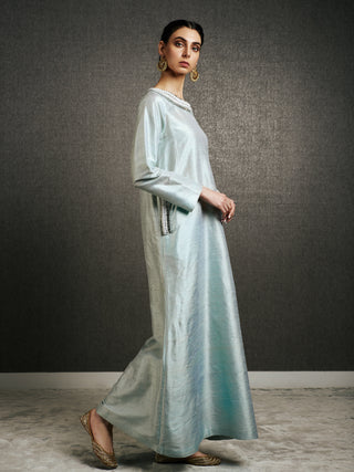 Maj Maharani Kaftan in Powder Blue