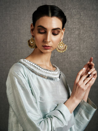 Maj Maharani Kaftan in Powder Blue