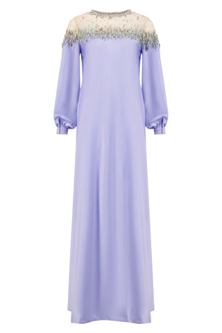 Vega Lilac Silk Gown