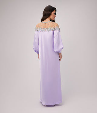 Vega Lilac Silk Gown
