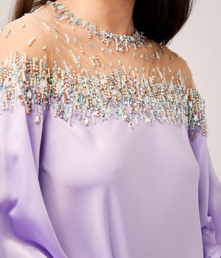 Vega Lilac Silk Gown