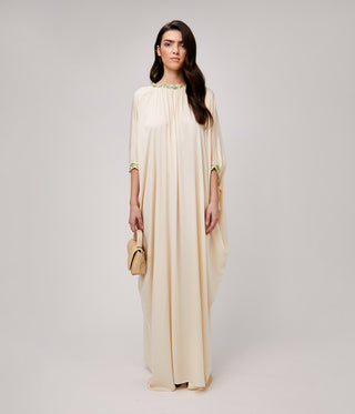 N7 Cream Kaftan Silk