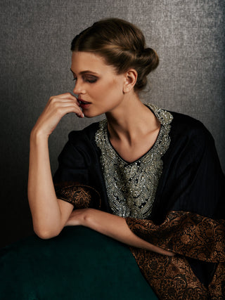 Caroline Maharani Kaftan – Black