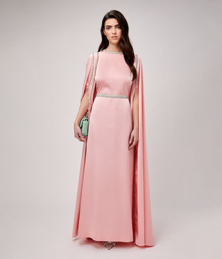 Venus Pink Silk Kaftan