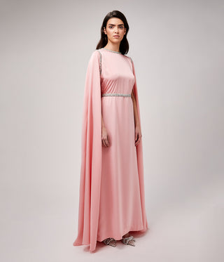 Venus Pink Silk Kaftan