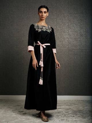Maitha Maharani Kaftan - Black