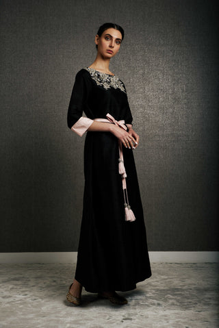 Maitha Maharani Kaftan - Black