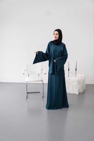 Amelie Set – Long-Sleeve Top & Maxi Skirt