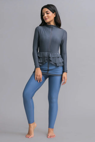 Mira Swim Dress - Shadow