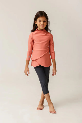 Lula Kids Two Piece Swimwear - Coral/Shadow