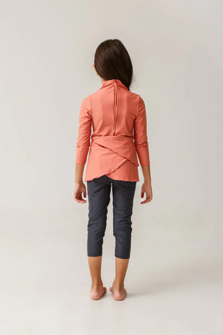 Lula Kids Two Piece Swimwear - Coral/Shadow