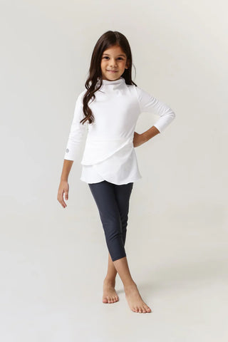 Lula Kids Two Piece Swimwear - White/Shadow