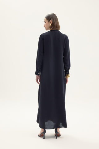 Agni Embellished Maxi Dress - Black