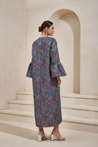 Brocade Maxi Dress – Pink