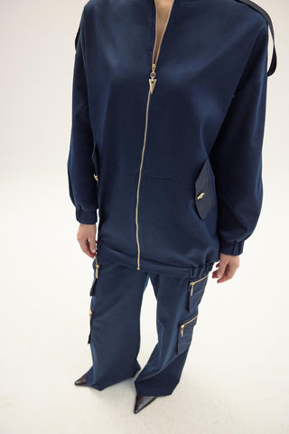 Cosmos Bomber – Navy Blue