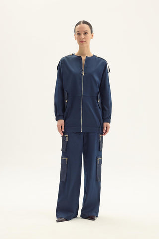 Cosmos Bomber – Navy Blue