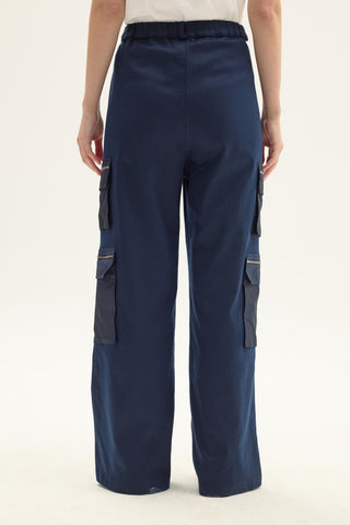 Cosmos Cargo Pants – Navy Blue