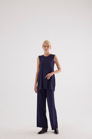 Faro Knit Trousers – Navy