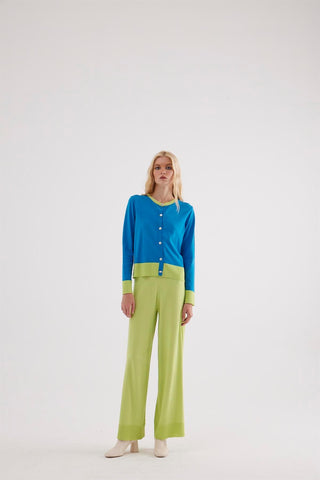 Faro Knit Trousers – Neon Green