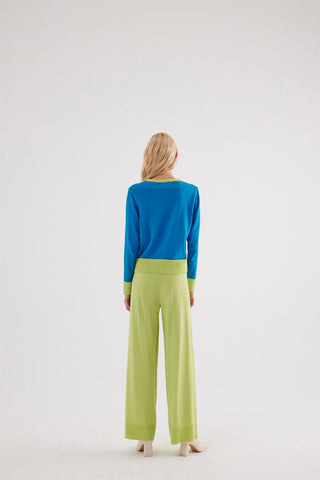 Faro Knit Trousers – Neon Green