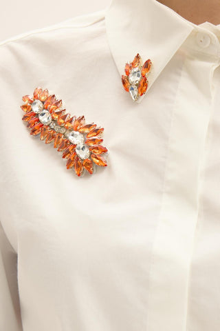 Hilaris Broderie Blouse and Skirt Set