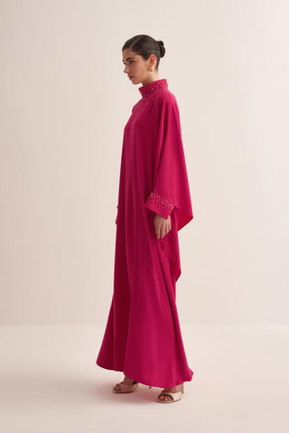 Lilies Kaftan – Fuchsia
