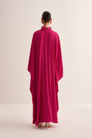 Lilies Kaftan – Fuchsia