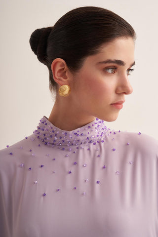 Lilies Kaftan – Lilac