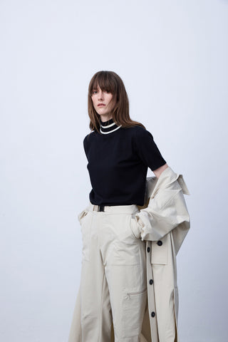 Beige Windproof Technical Trousers