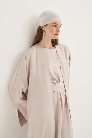 Mira Abaya Set – Beige