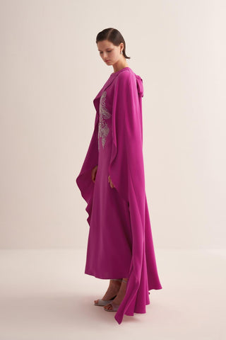 Nour Kaftan Dress – Fuchsia