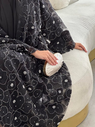 Pearl Dream Black Abaya Set