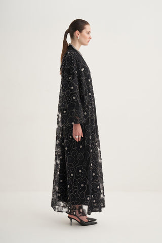 Pearl Dream Black Abaya Set