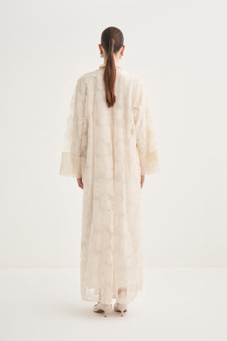 Pearl Dream Cream Abaya Set
