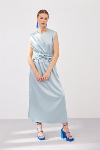 Satin dress - Mint