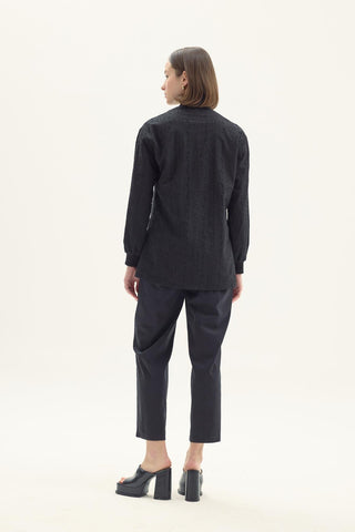 Sirius Broderie Black Pant Set